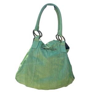 NWT Berin green reptile print bag, Large